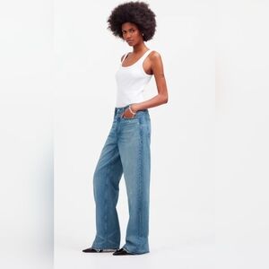 Madewell Low-Slung Baggy Jeans Hamburg Wash Rigid Size 31